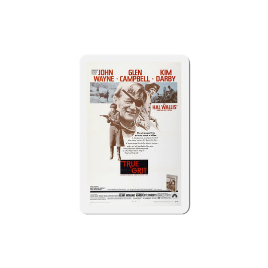 True Grit 1969 Movie Poster Die-Cut Magnet-5 Inch-The Sticker Space