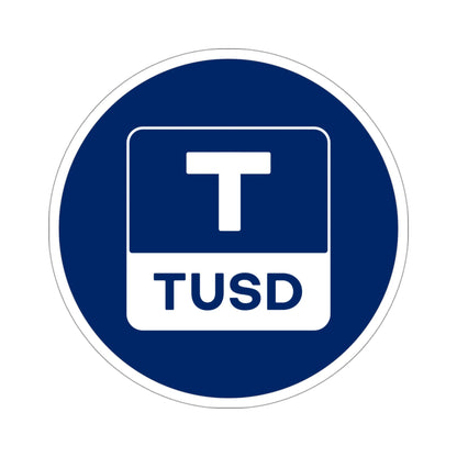 TRUEUSD TUSD (Cryptocurrency) STICKER Vinyl Die-Cut Decal-4 Inch-The Sticker Space