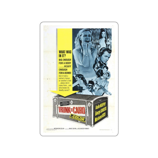TRUNK TO CAIRO 1965 Movie Poster STICKER Vinyl Die-Cut Decal-White-The Sticker Space