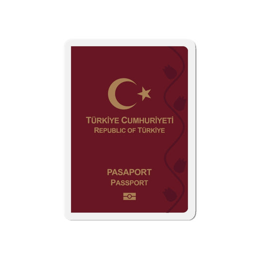 Turkish Passport - Die-Cut Magnet