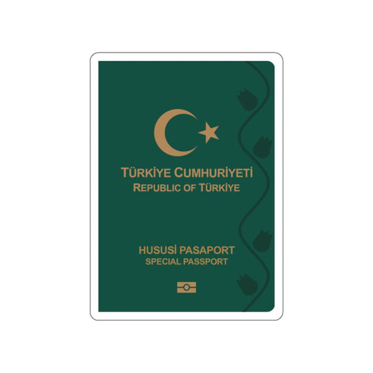 Turkish Passport (Special) STICKER Vinyl Die-Cut Decal