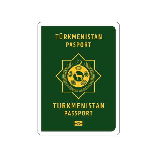 Turkmen Passport STICKER Vinyl Die-Cut Decal