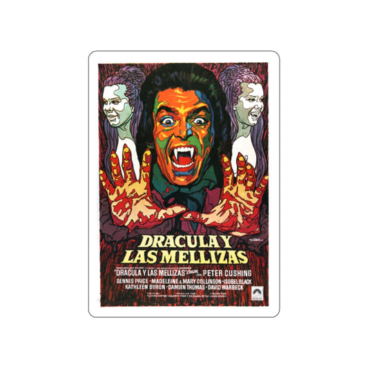 TWINS OF EVIL (3) 1971 Movie Poster STICKER Vinyl Die-Cut Decal-White-The Sticker Space