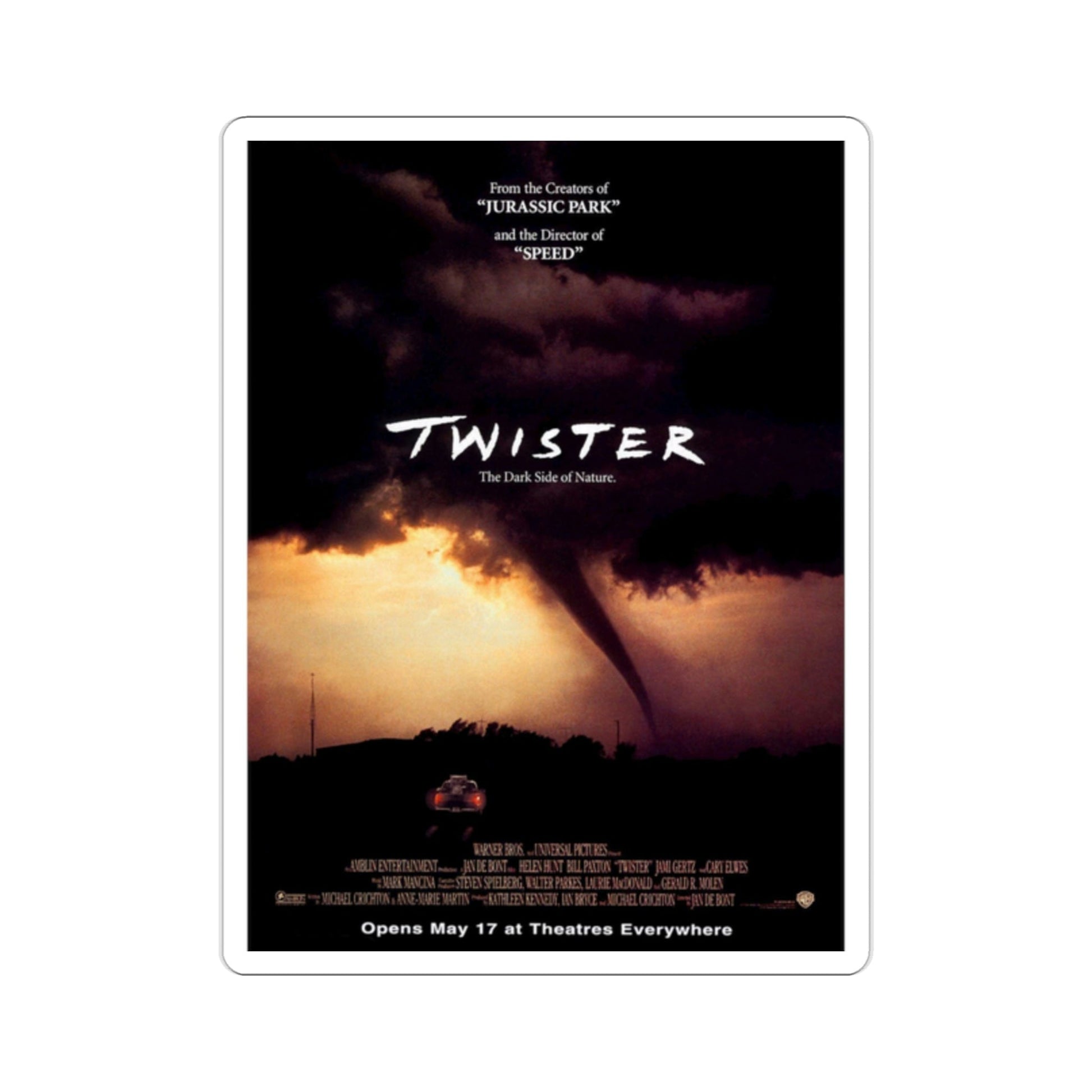 Twister 1996 Movie Poster STICKER Vinyl Die-Cut Decal-2 Inch-The Sticker Space