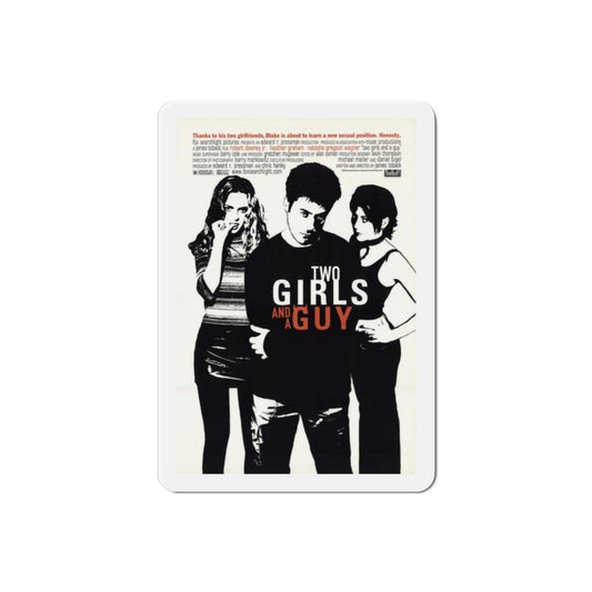 Two Girls and a Guy 1998 Movie Poster Die-Cut Magnet-2" x 2"-The Sticker Space
