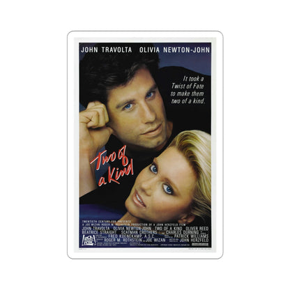 Two of a Kind 1983 Movie Poster STICKER Vinyl Die-Cut Decal-3 Inch-The Sticker Space