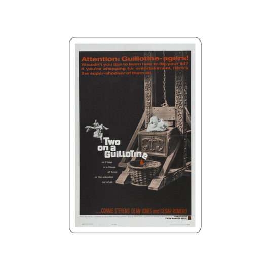 TWO ON A GUILLOTINE 1965 Movie Poster STICKER Vinyl Die-Cut Decal-White-The Sticker Space