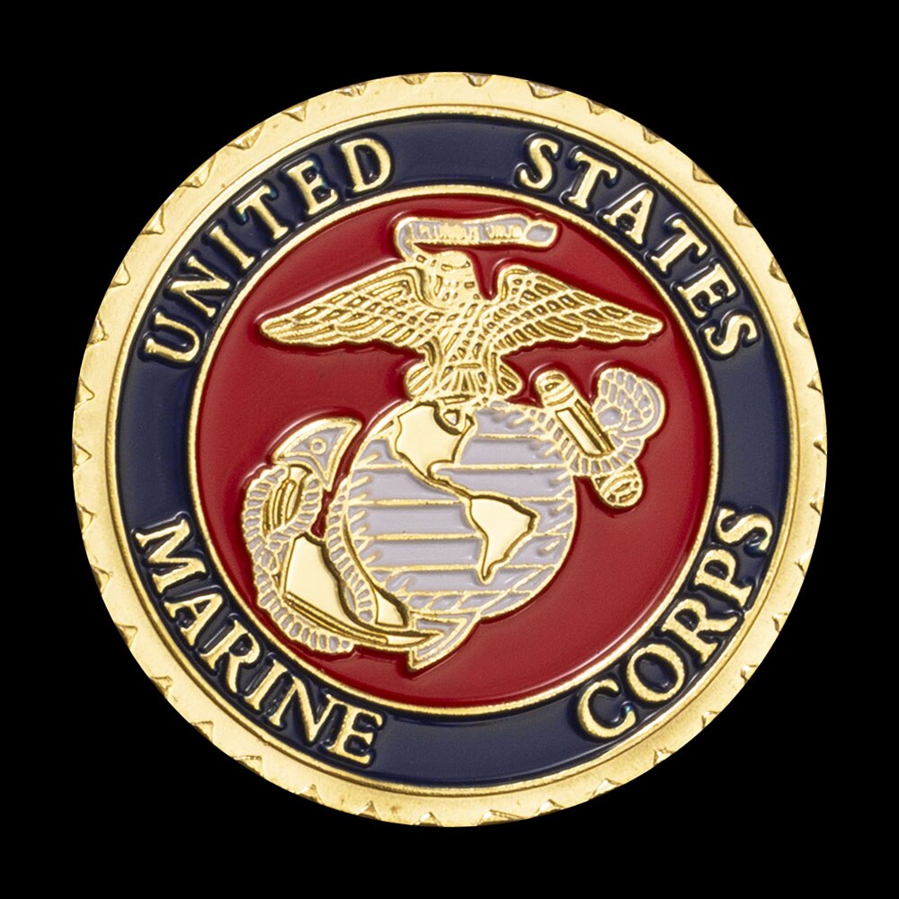 U.S. Marine Corps Vietnam War Proudly Served (USMC) Gold Plated Challenge Coin-The Sticker Space