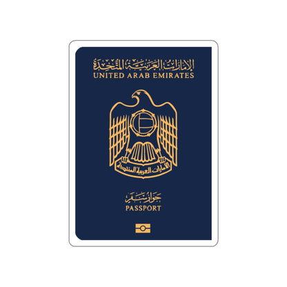 UAE Passport STICKER Vinyl Die-Cut Decal-White-The Sticker Space