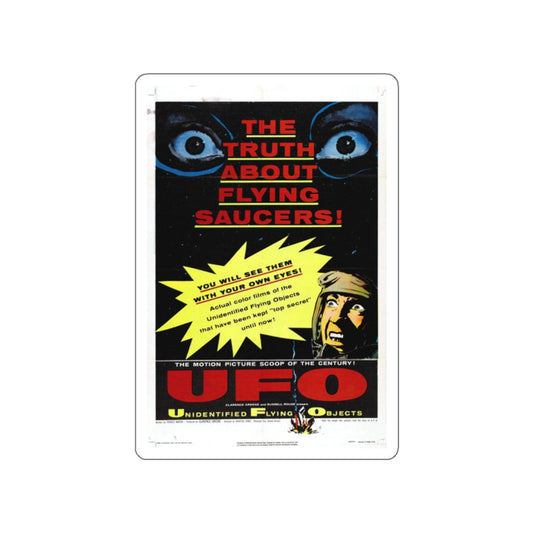 UFO 1956 Movie Poster STICKER Vinyl Die-Cut Decal-White-The Sticker Space