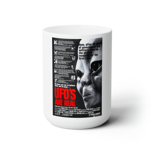 UFO'S ARE REAL 1979 Movie Poster - White Coffee Cup 15oz-15oz-The Sticker Space