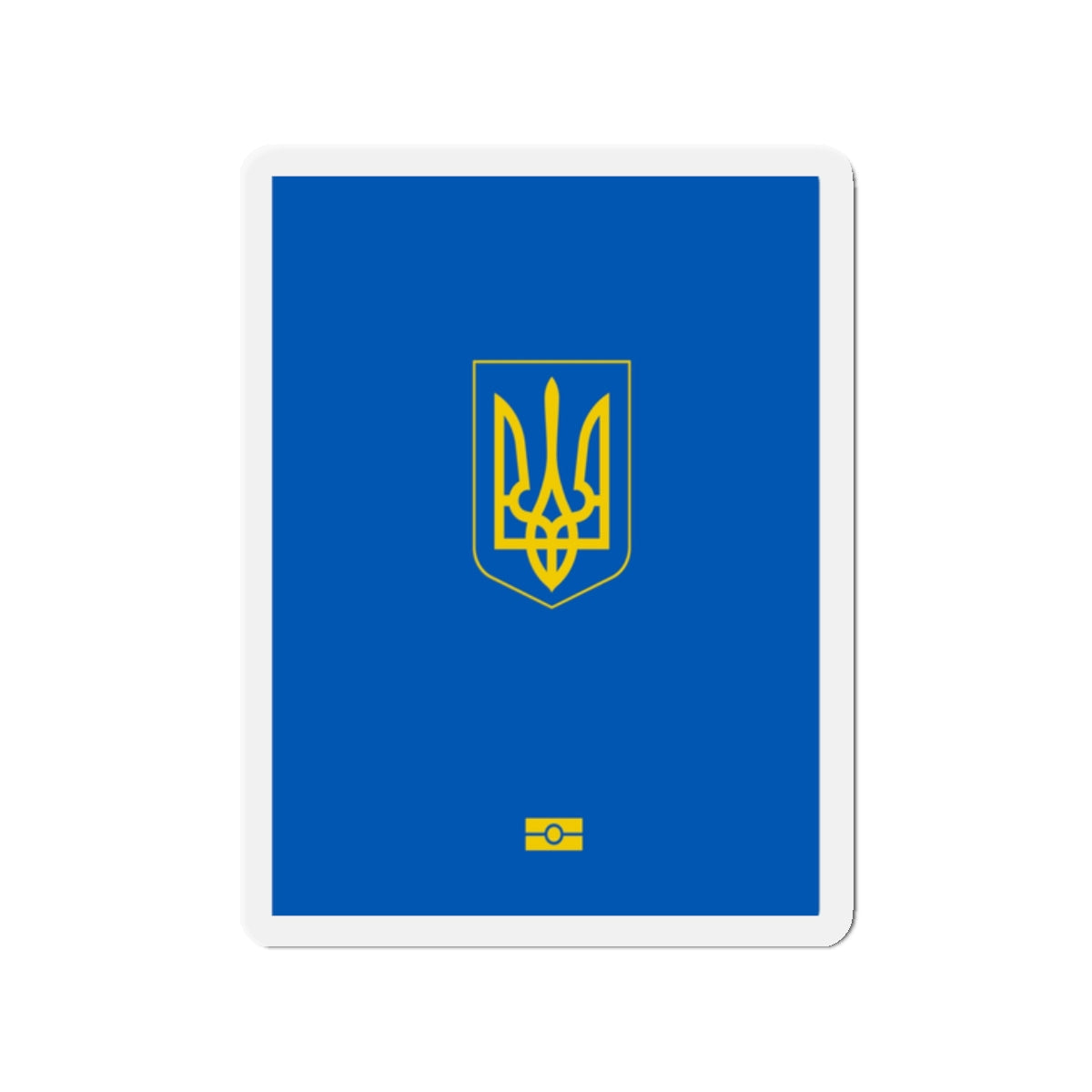 Ukrainian Passport - Die-Cut Magnet-2" x 2"-The Sticker Space