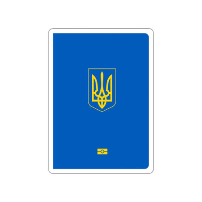 Ukrainian Passport STICKER Vinyl Die-Cut Decal-White-The Sticker Space