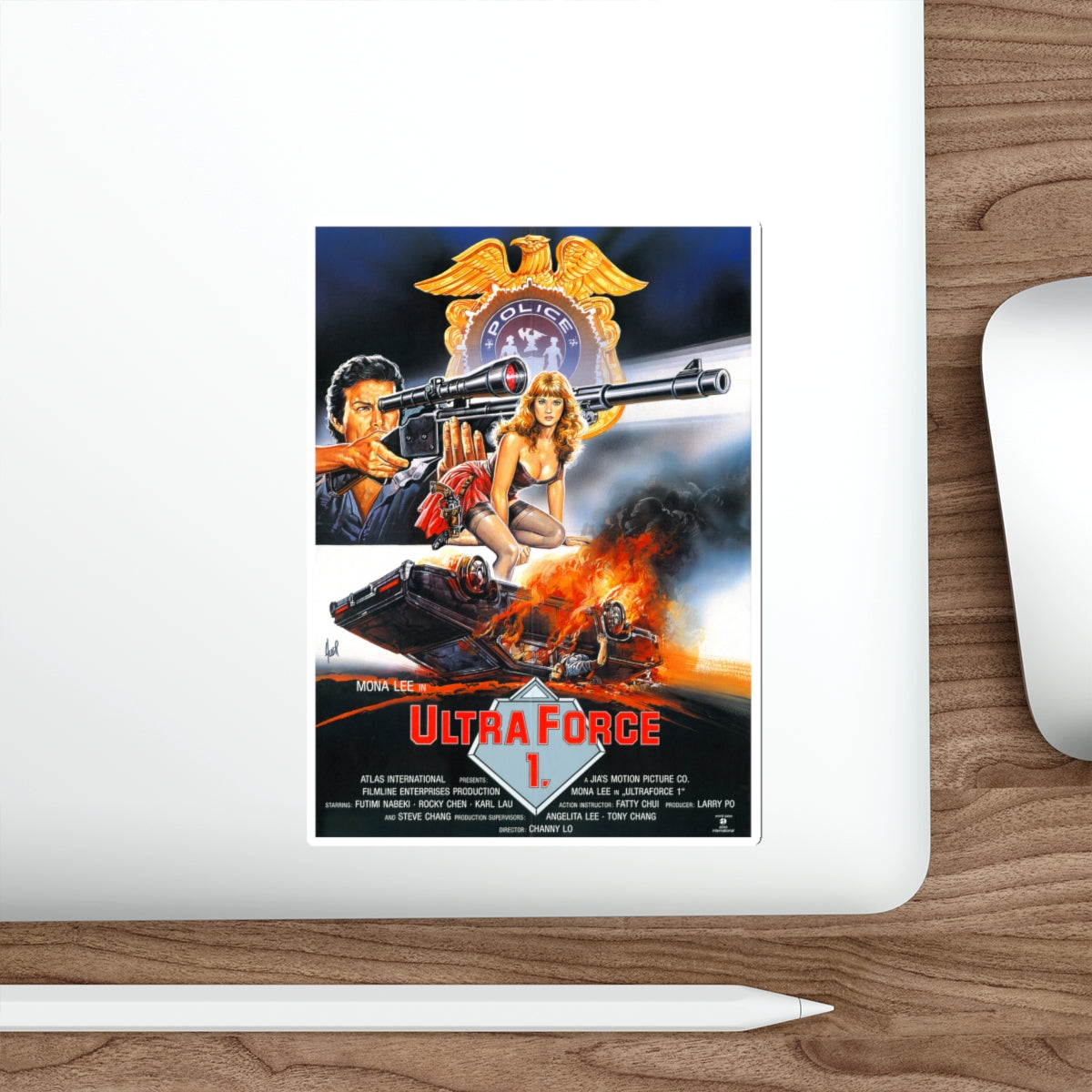 ULTRA FORCE 1 1989 Movie Poster STICKER Vinyl Die-Cut Decal-The Sticker Space