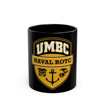 UMBC Naval ROTC (U.S. Navy) Black Coffee Mug-11oz-The Sticker Space