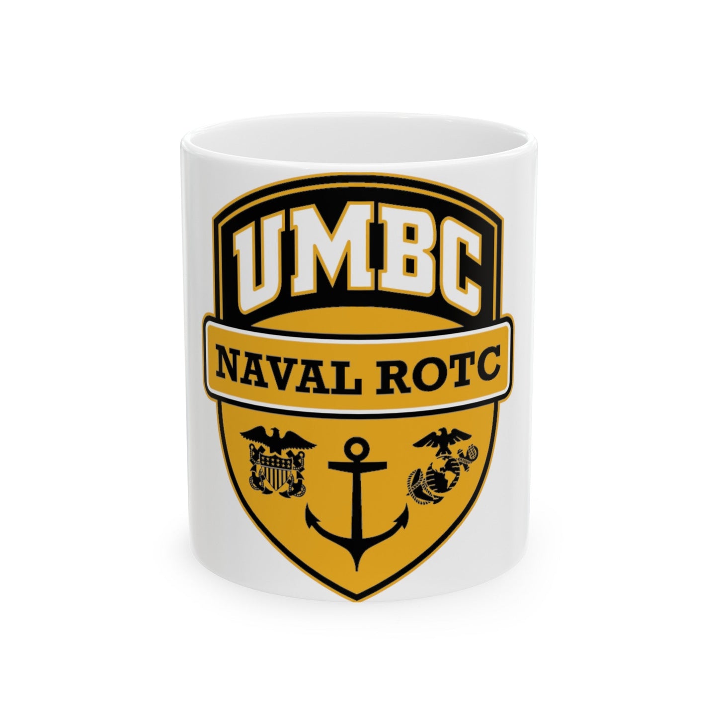 UMBC Naval ROTC (U.S. Navy) White Coffee Mug-11oz-The Sticker Space