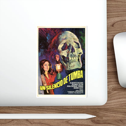 UN SILENCIO DE TUMBA 1976 Movie Poster STICKER Vinyl Die-Cut Decal-The Sticker Space