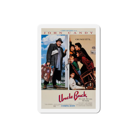 Uncle Buck 1989 Movie Poster Die-Cut Magnet-2" x 2"-The Sticker Space
