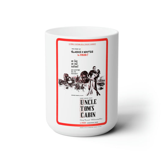 UNCLE TOM'S CABIN 1965 Movie Poster - White Coffee Cup 15oz-15oz-The Sticker Space