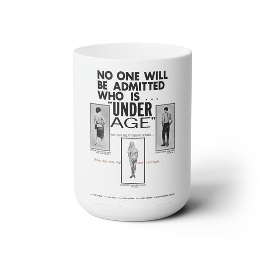 UNDER AGE 1964 Movie Poster - White Coffee Cup 15oz-15oz-The Sticker Space