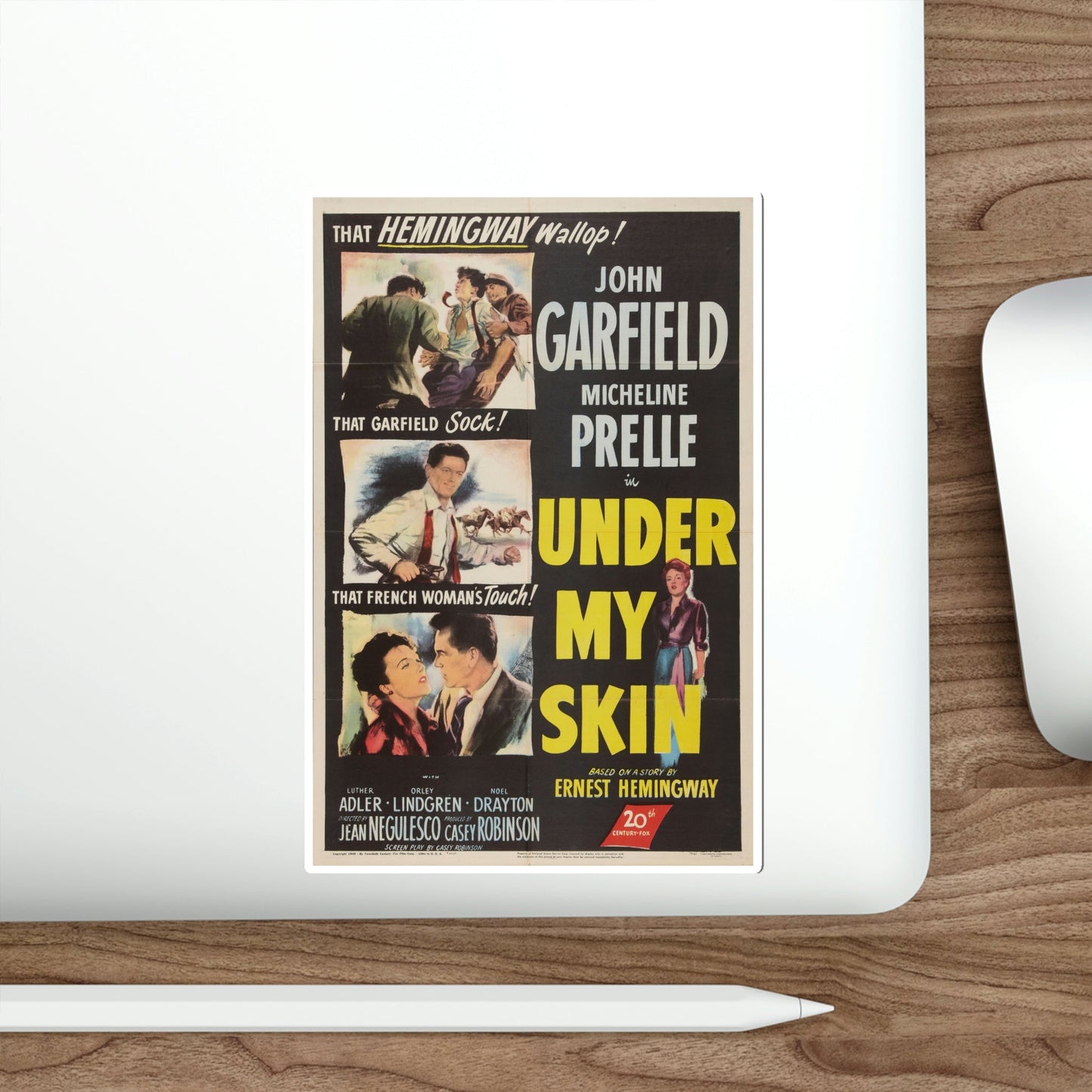 Under My Skin 1950 Movie Poster STICKER Vinyl Die-Cut Decal-The Sticker Space