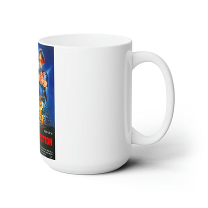 UNDER POLICE PROTECTION 1989 Movie Poster - White Coffee Cup 15oz-15oz-The Sticker Space