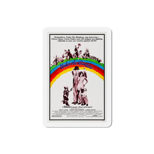 Under the Rainbow 1981 Movie Poster Die-Cut Magnet-2" x 2"-The Sticker Space