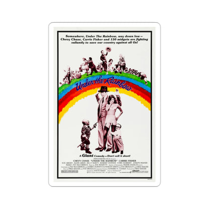 Under the Rainbow 1981 Movie Poster STICKER Vinyl Die-Cut Decal-2 Inch-The Sticker Space