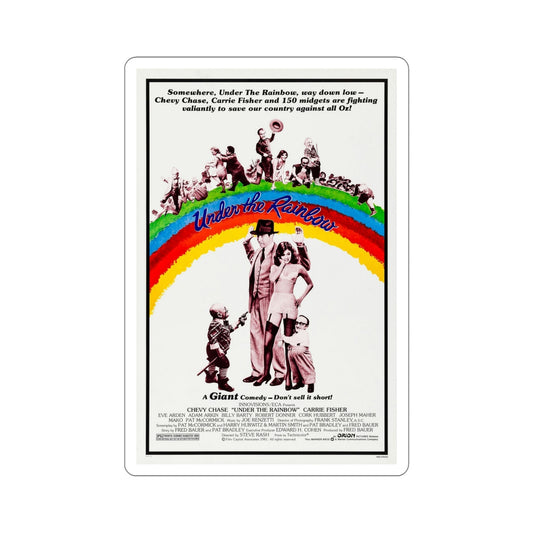 Under the Rainbow 1981 Movie Poster STICKER Vinyl Die-Cut Decal-6 Inch-The Sticker Space