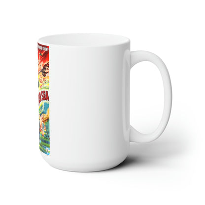 UNDER THE RED SEA 1952 Movie Poster - White Coffee Cup 15oz-15oz-The Sticker Space