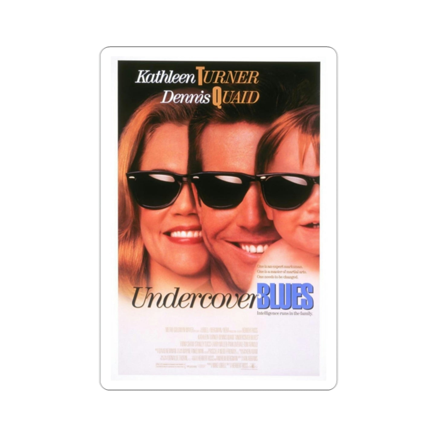 Undercover Blues 1993 Movie Poster STICKER Vinyl Die-Cut Decal-2 Inch-The Sticker Space