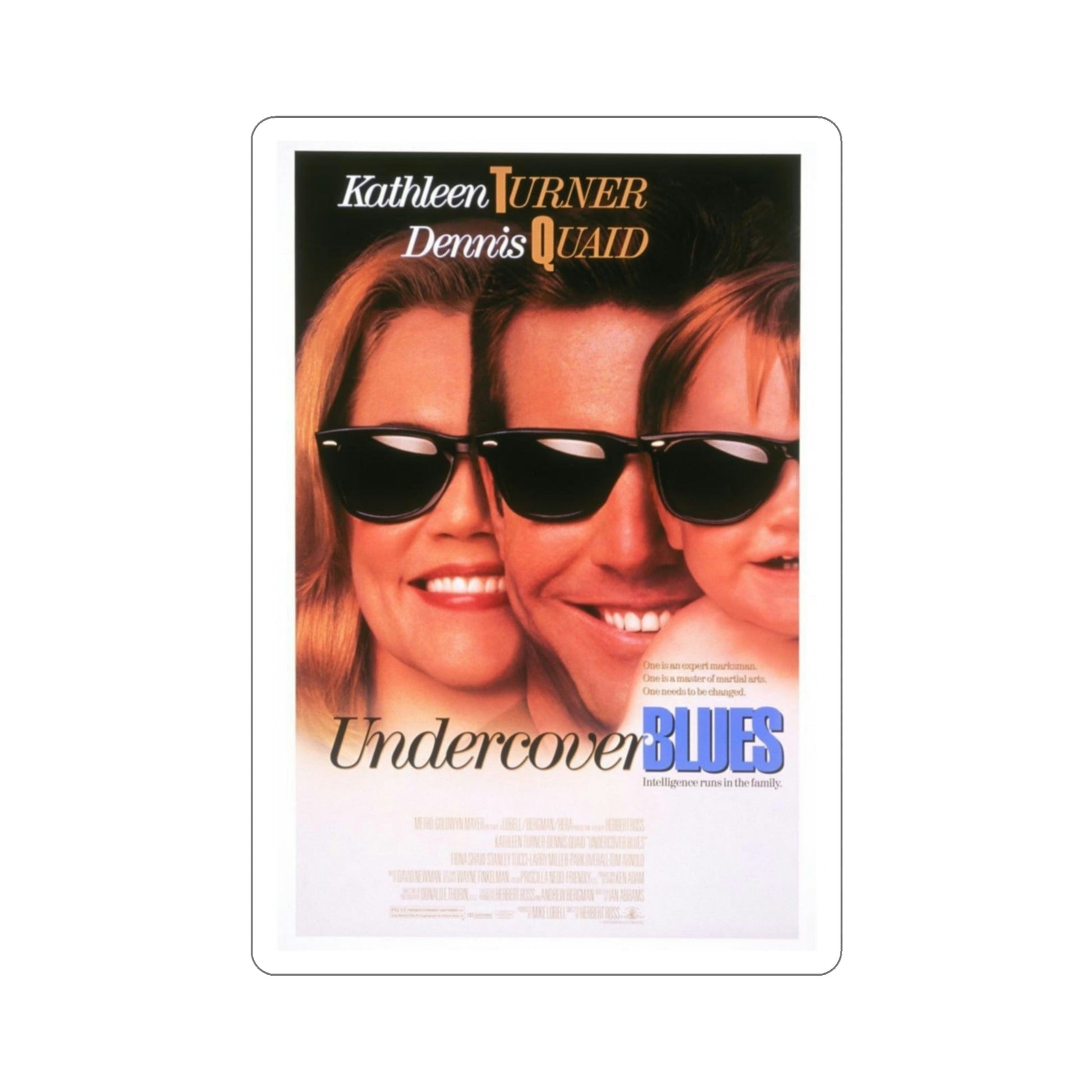 Undercover Blues 1993 Movie Poster STICKER Vinyl Die-Cut Decal-3 Inch-The Sticker Space