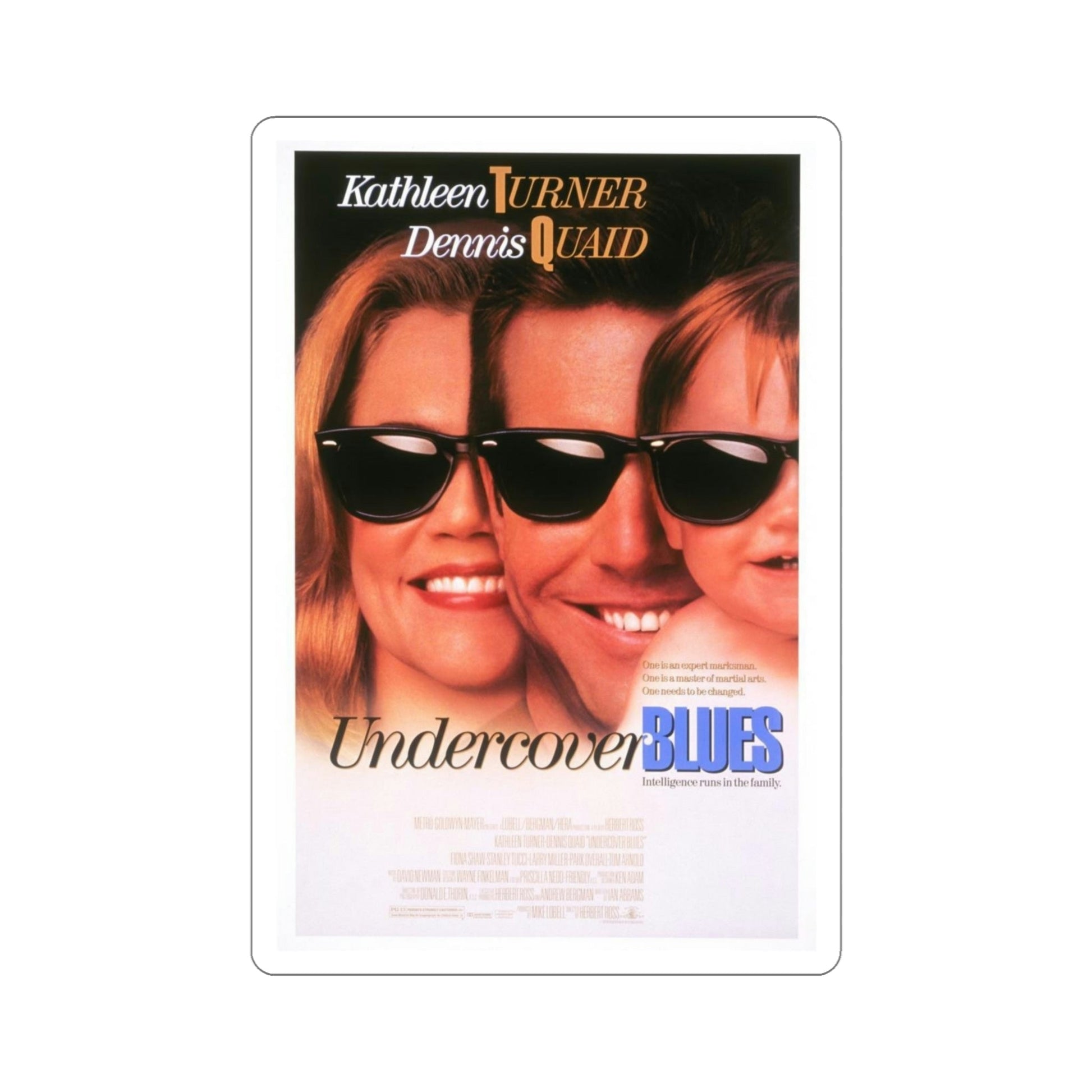 Undercover Blues 1993 Movie Poster STICKER Vinyl Die-Cut Decal-5 Inch-The Sticker Space