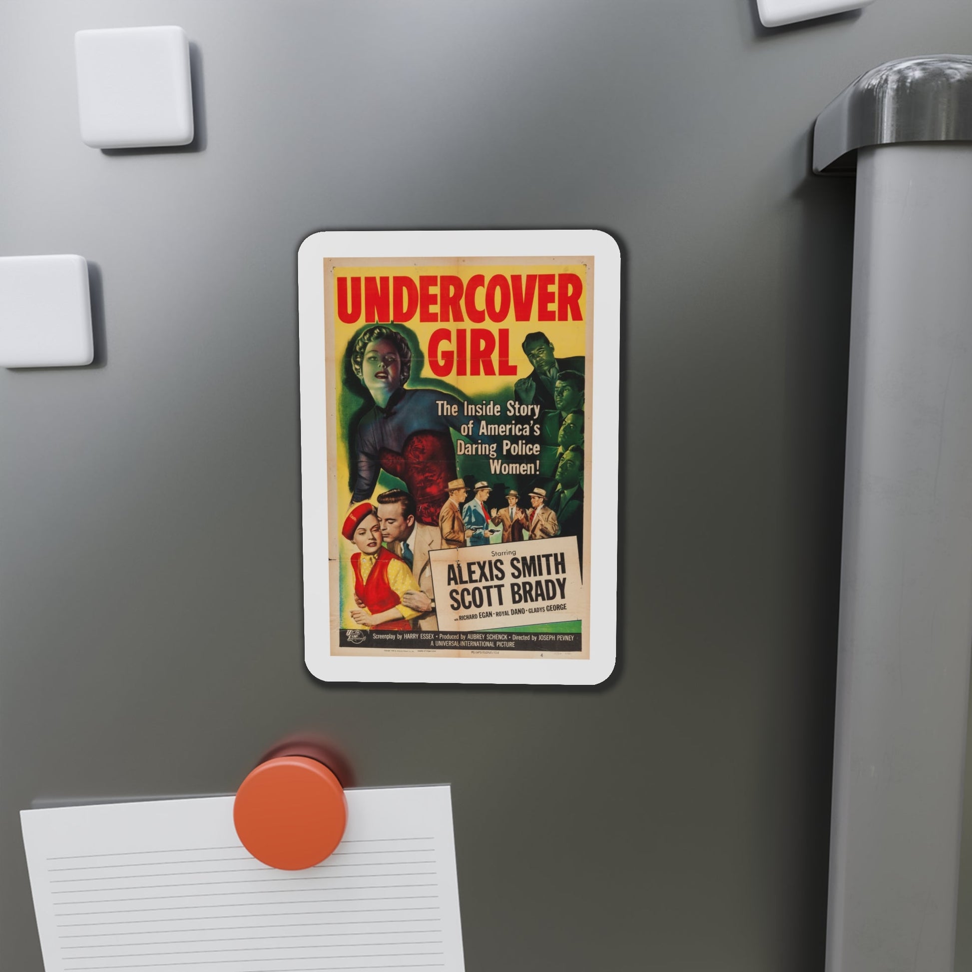 Undercover Girl 1950 Movie Poster Die-Cut Magnet-The Sticker Space