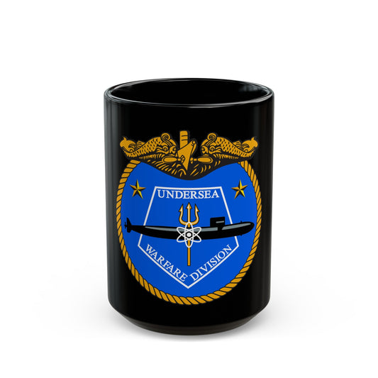 Undersea Warfare Division (U.S. Navy) Black Coffee Mug-15oz-The Sticker Space