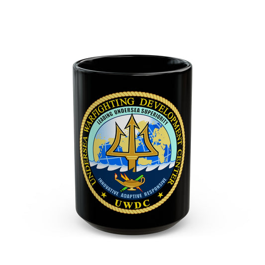 Undersea Warfighting Development Center (U.S. Navy) Black Coffee Mug-15oz-The Sticker Space