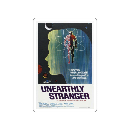 UNEARTHLY STRANGER 1963 Movie Poster STICKER Vinyl Die-Cut Decal-White-The Sticker Space