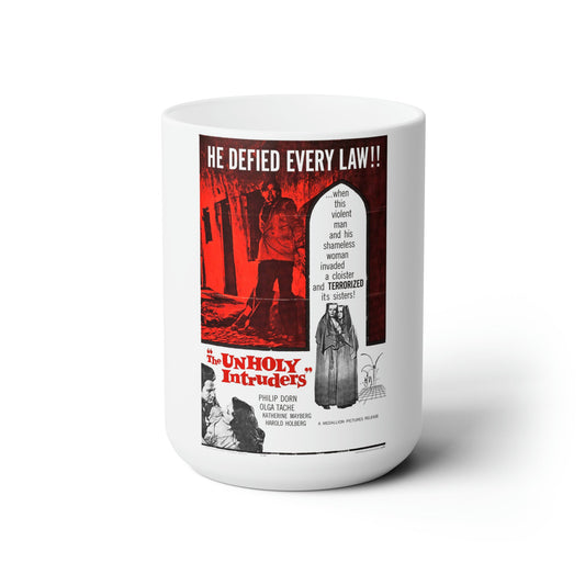 UNHOLY INTRUDERS 1952 Movie Poster - White Coffee Cup 15oz-15oz-The Sticker Space