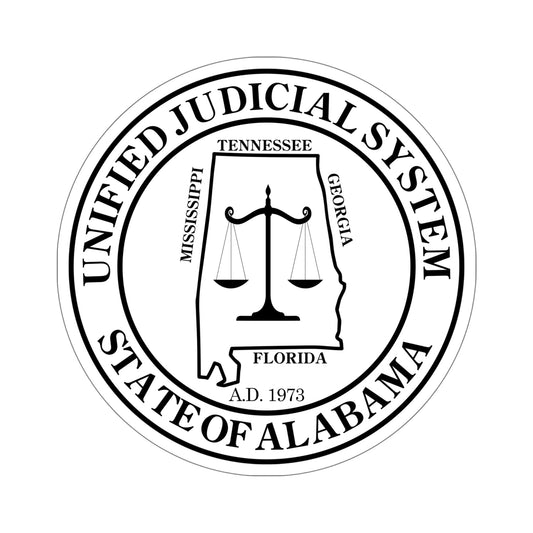 Unified Judicial System of Alabama STICKER Vinyl Die-Cut Decal-6 Inch-The Sticker Space