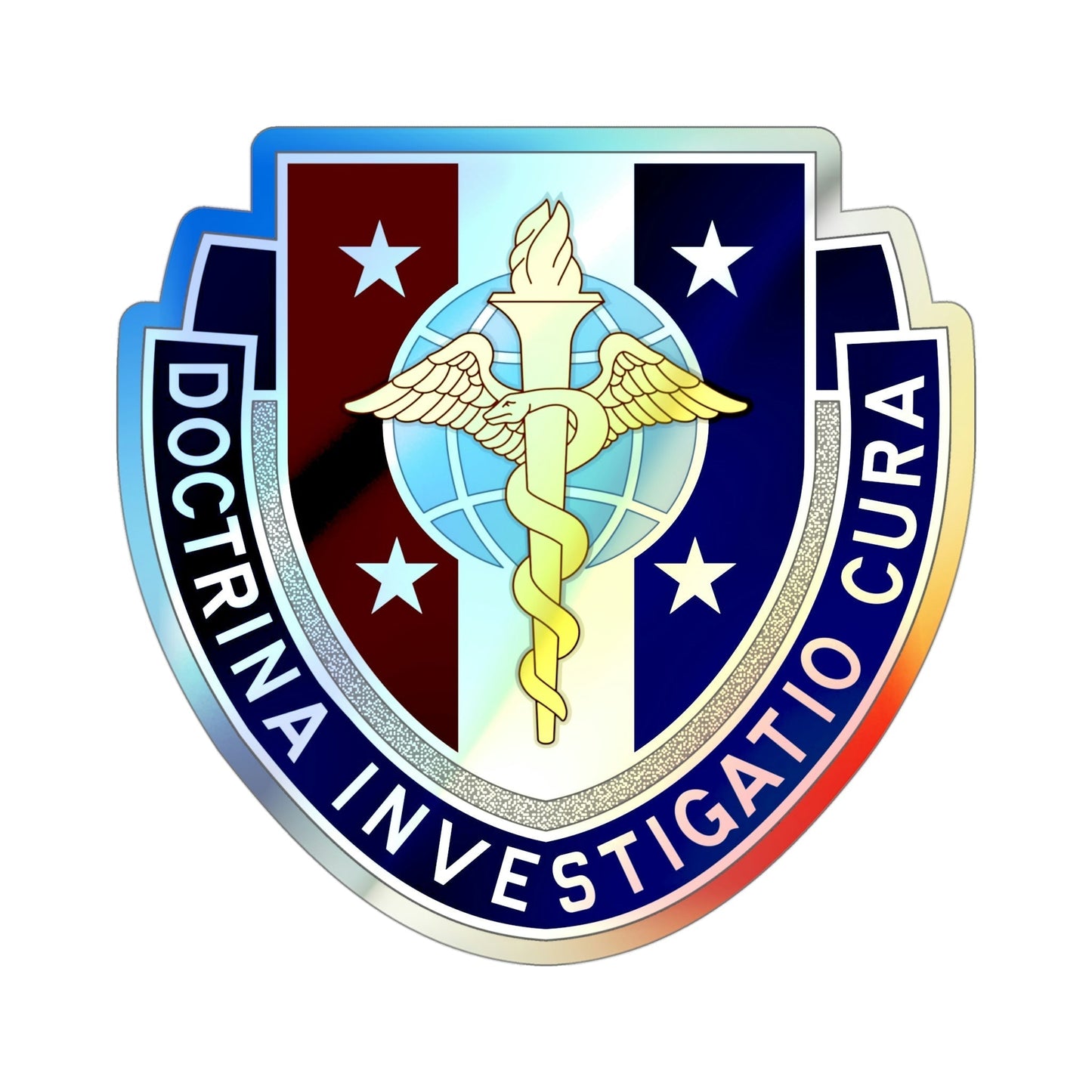 Uniformed Services University of the Health Sciences 2 (U.S. Army) Holographic STICKER Die-Cut Vinyl Decal-4 Inch-The Sticker Space