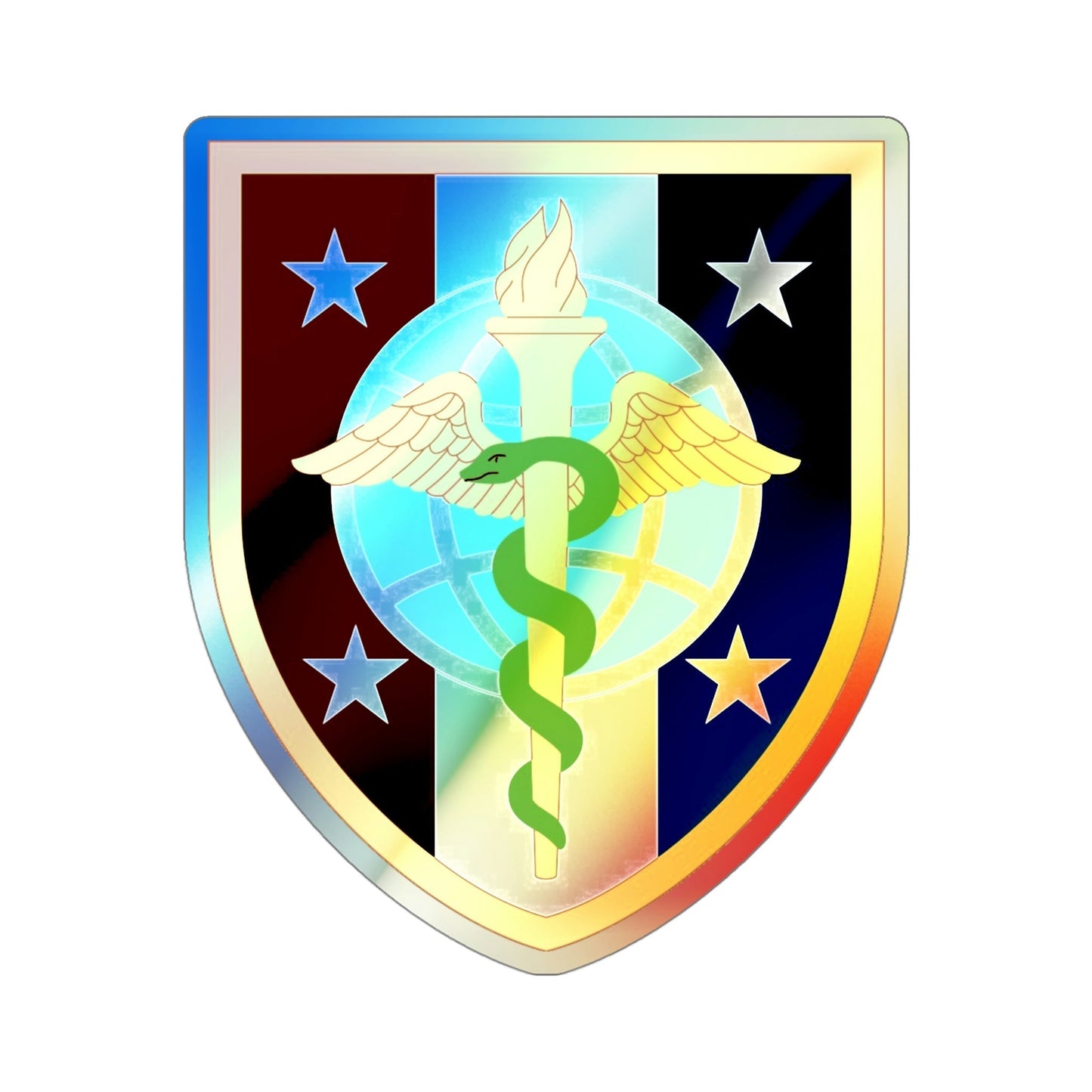 Uniformed Services University of the Health Sciences (U.S. Army) Holographic STICKER Die-Cut Vinyl Decal-4 Inch-The Sticker Space