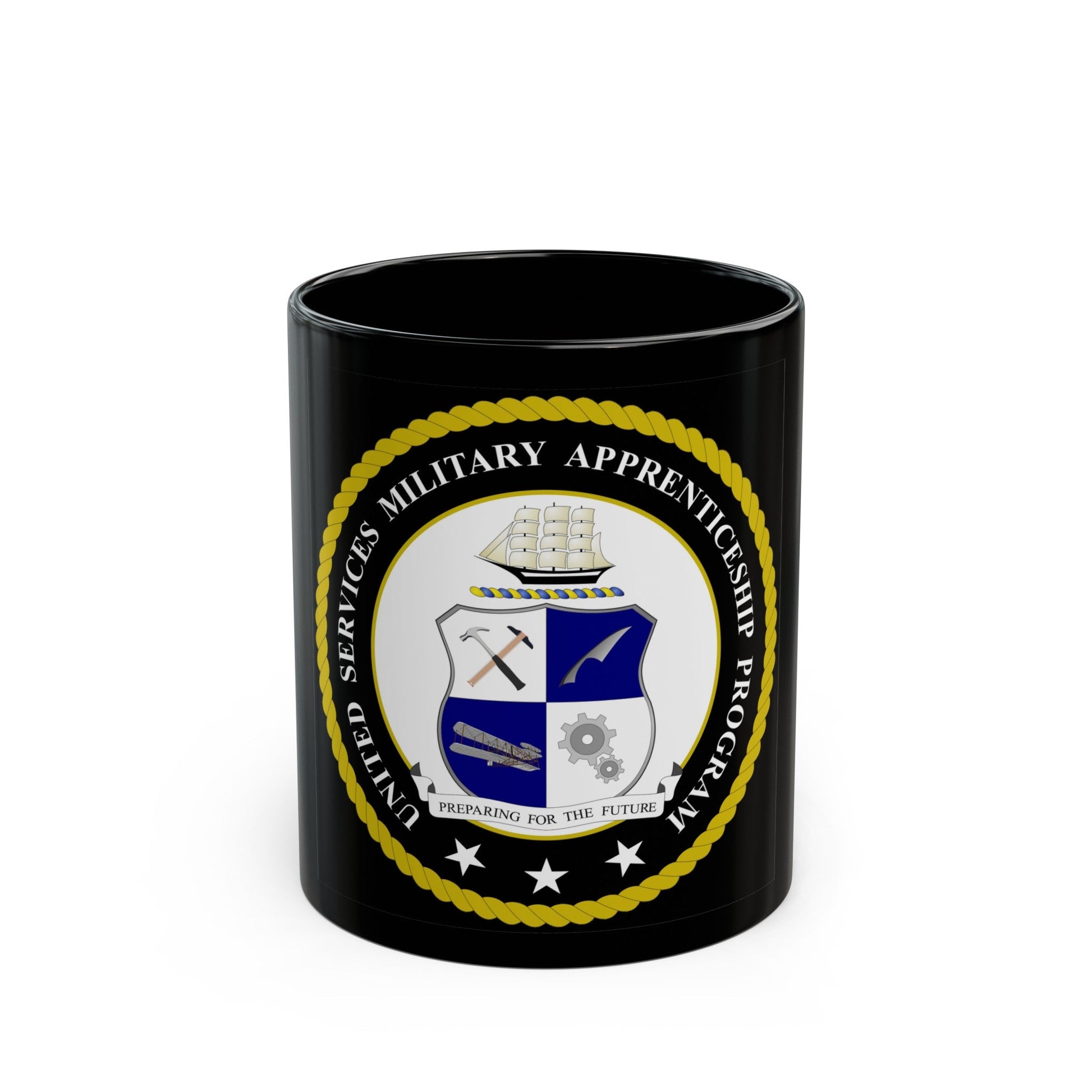 United Services Military Apprenticeship Program USMAP (U.S. Navy) Black Coffee Mug-11oz-The Sticker Space