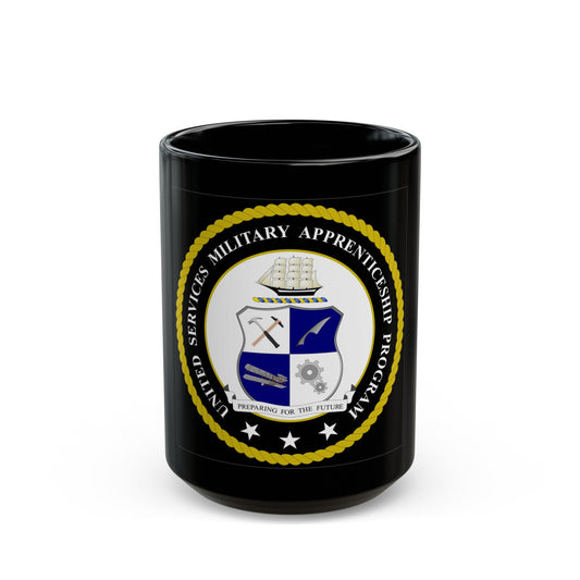 United Services Military Apprenticeship Program USMAP (U.S. Navy) Black Coffee Mug-15oz-The Sticker Space