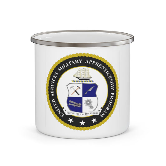 United Services Military Apprenticeship Program USMAP (U.S. Navy) Enamel Mug 12oz-12oz-The Sticker Space