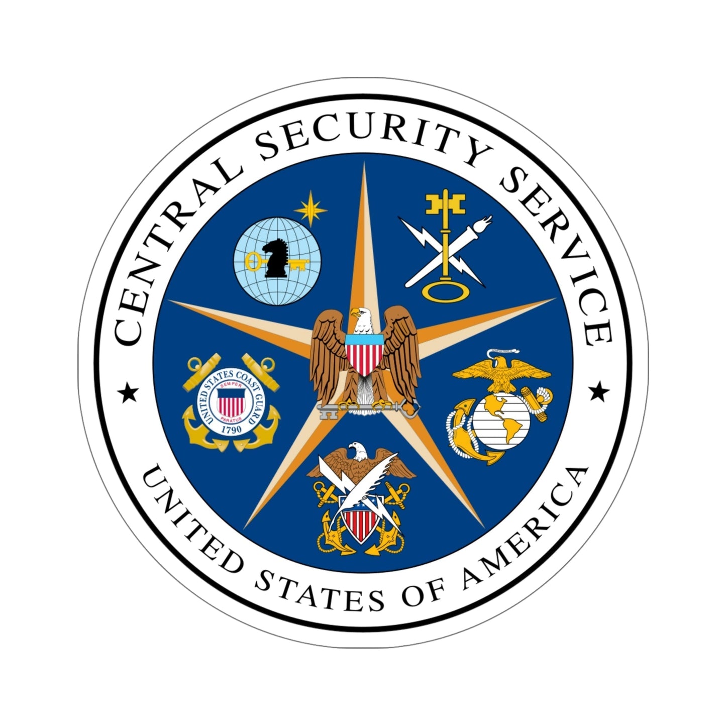 United States Central Security Service CSS STICKER Vinyl Die-Cut Decal-6 Inch-The Sticker Space