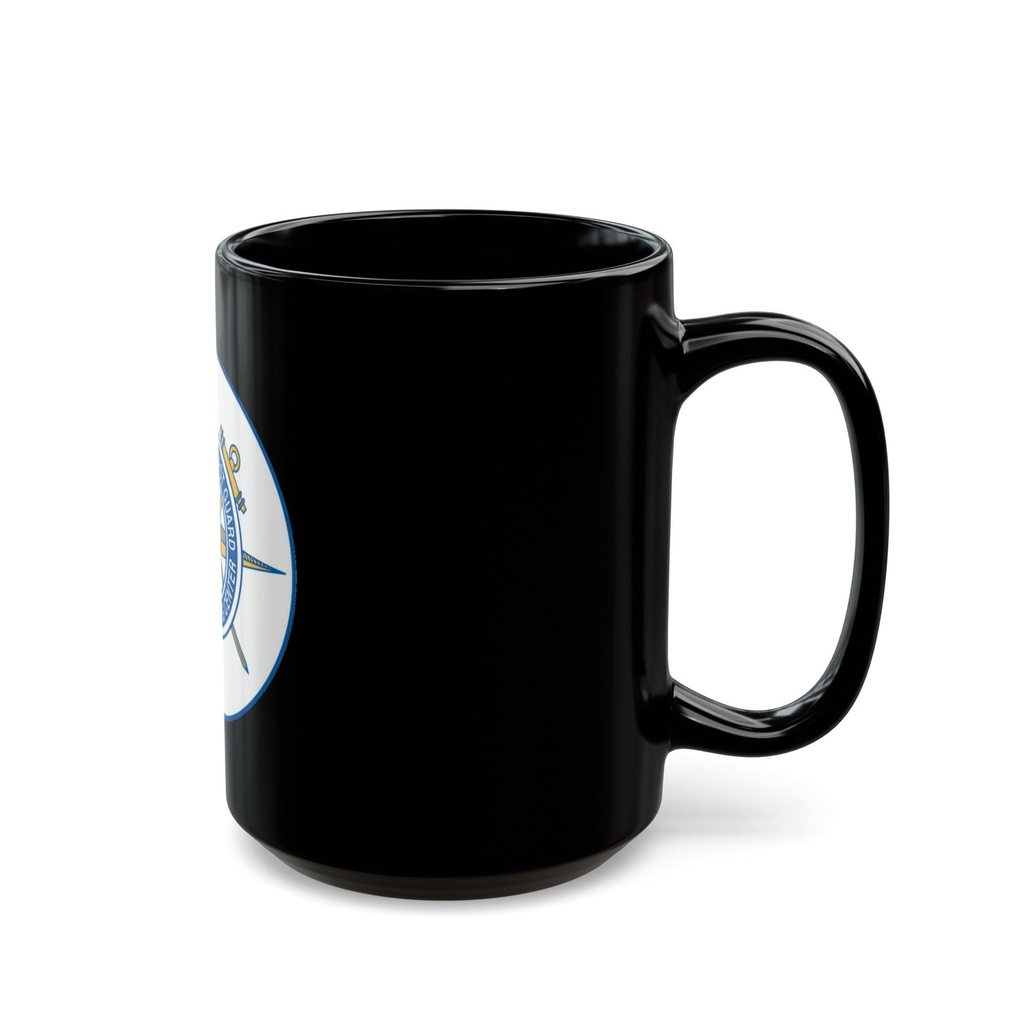 United States Coast Guard Reserve Training Center (U.S. Coast Guard) Black Coffee Mug-The Sticker Space
