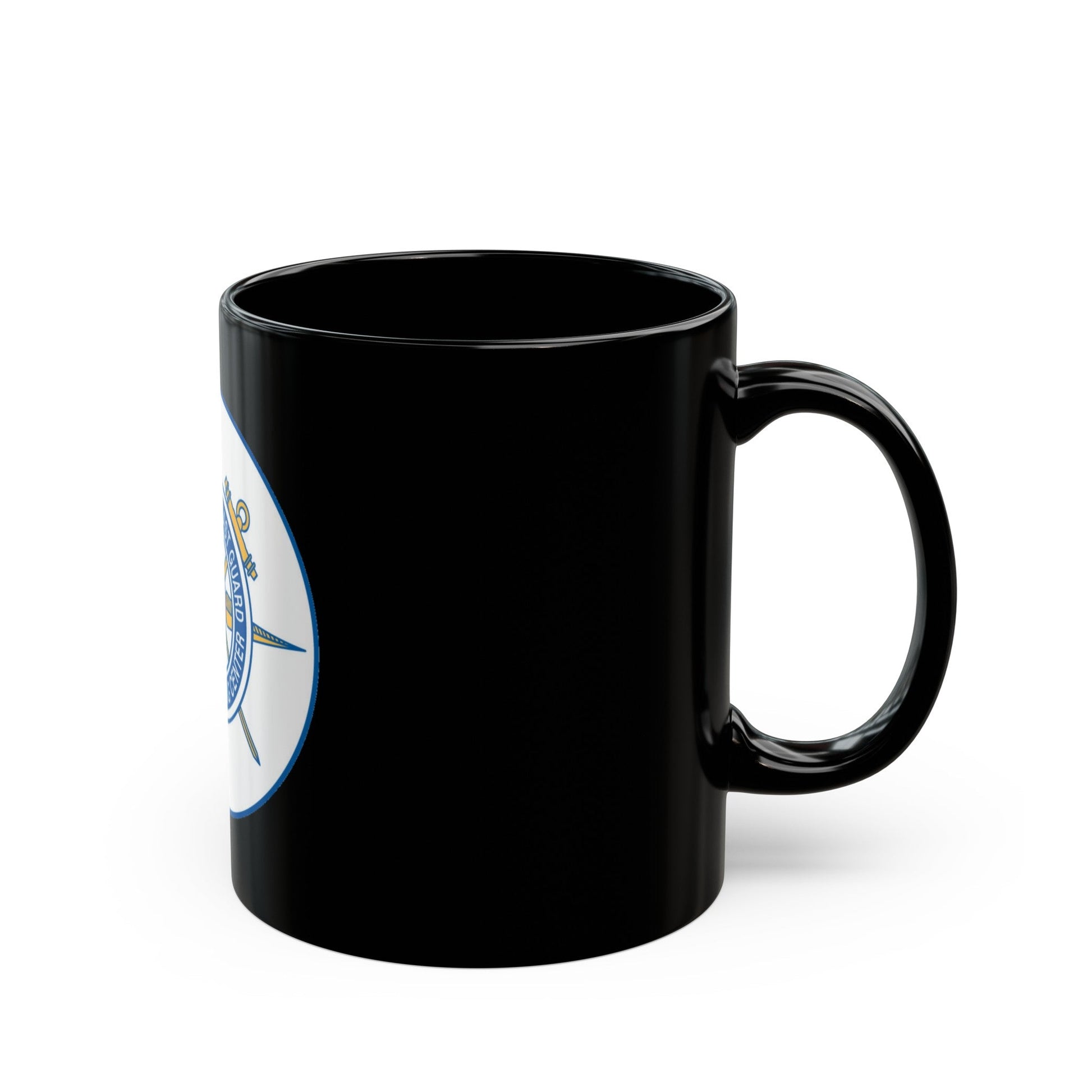 United States Coast Guard Reserve Training Center (U.S. Coast Guard) Black Coffee Mug-The Sticker Space