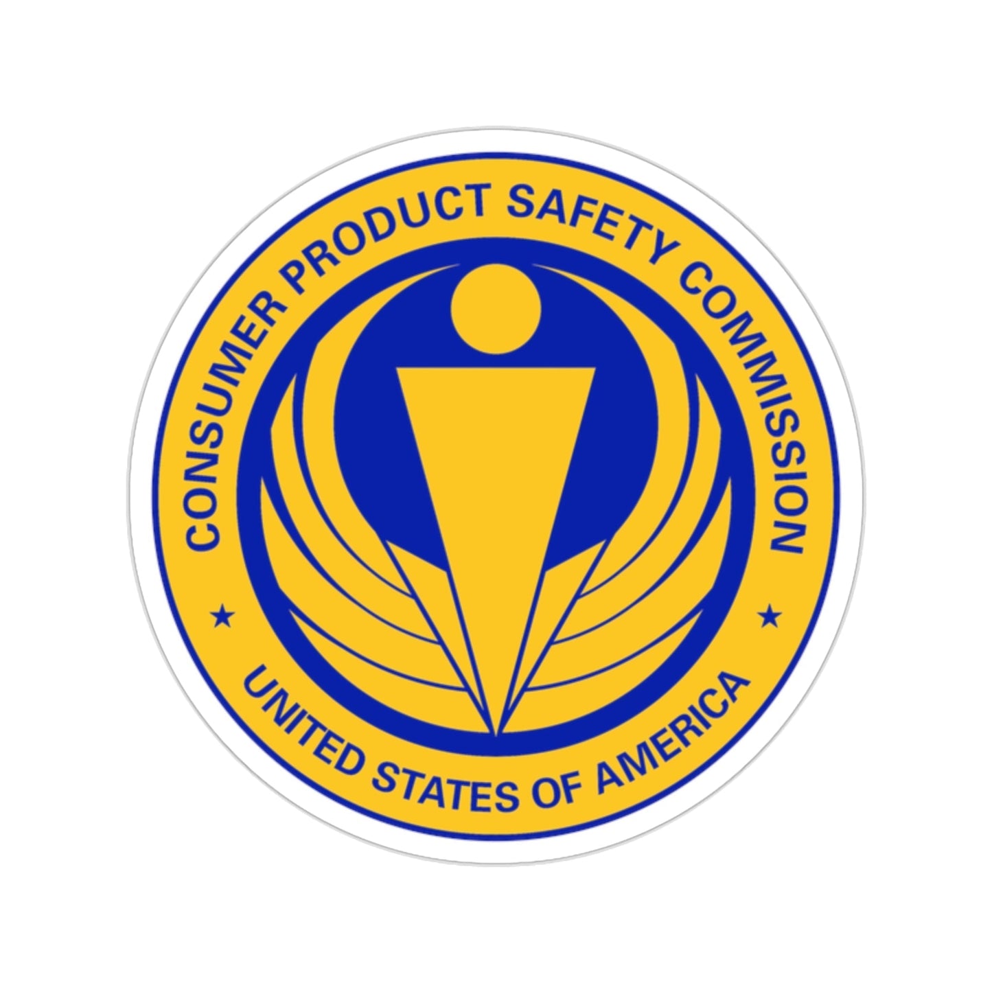 United States Consumer Product Safety Commission STICKER Vinyl Die-Cut Decal-2 Inch-The Sticker Space