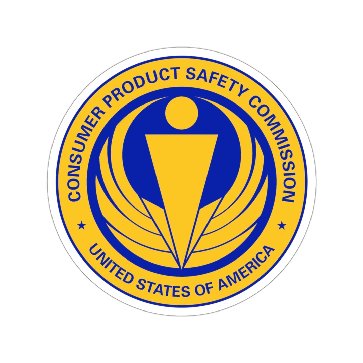 United States Consumer Product Safety Commission STICKER Vinyl Die-Cut Decal-3 Inch-The Sticker Space