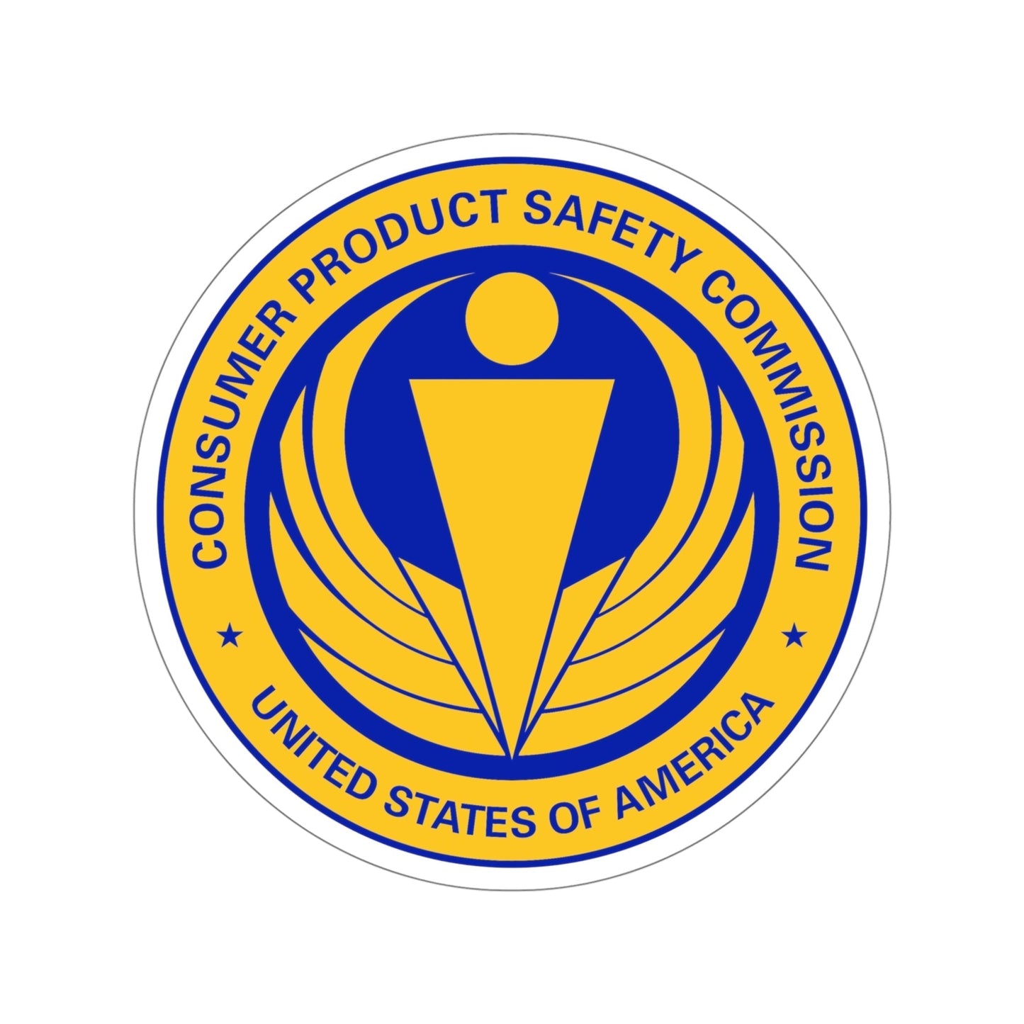 United States Consumer Product Safety Commission STICKER Vinyl Die-Cut Decal-5 Inch-The Sticker Space